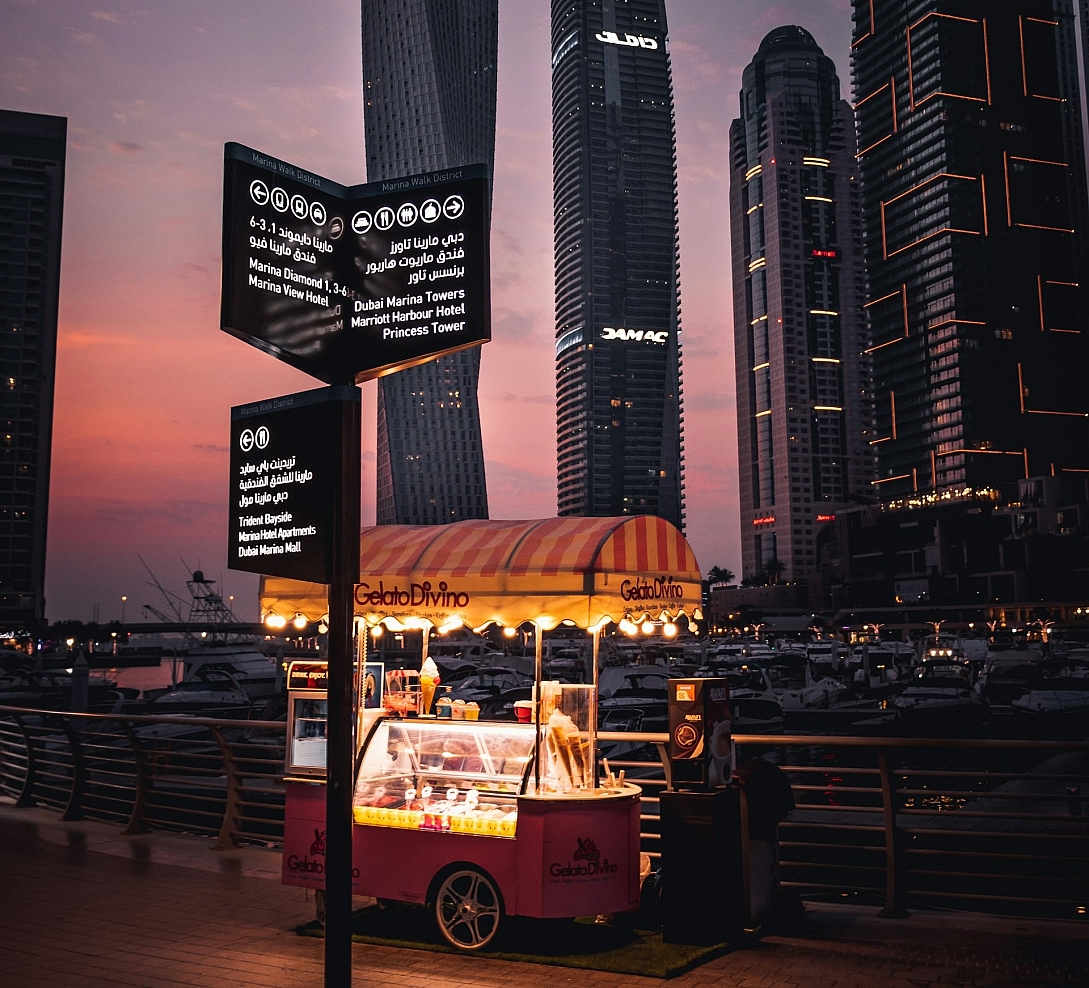 gelato cart in dubai